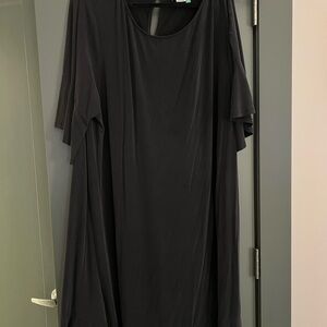 Anthropologie Gray Dolman Sleeve Midi Dress